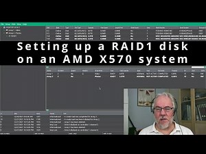 Setting up a RAID1 array for 2 SATA disks on a AMD X570 motherboard (Gigabyte)