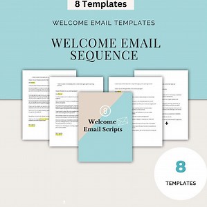 Welcome Email Templates Welcome Email Sequence Welcome Email Scripts for Clients - Etsy