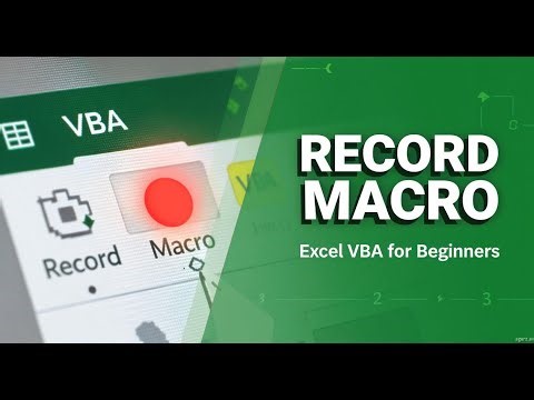 How to Record a Simple Macro in Excel | Excel VBA for Beginners | Step by Step