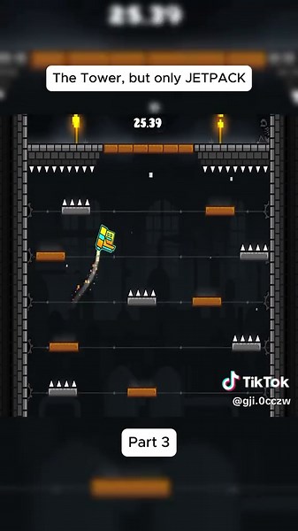 Exploring the Tower with Jetpacks in Geometry Dash