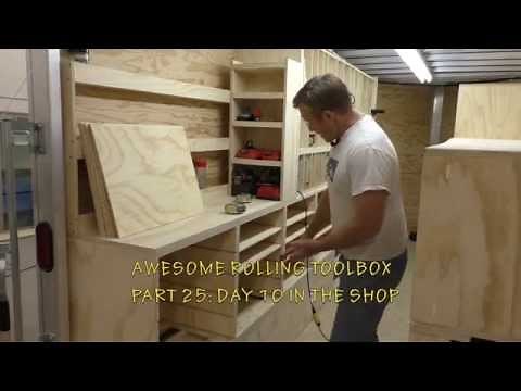 BUILDING A MOBILE WOODSHOP (Part 25) Making the drawer bases.