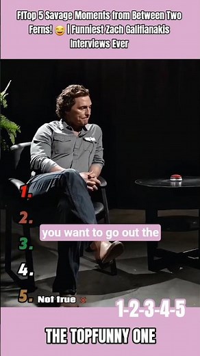 Top 5 Savage Moments from Between Two Ferns! 😂 | Funniest Zach Galifianakis #shorts #comedy