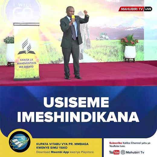 Usiseme Imeshindikana - PR David Mmbaga