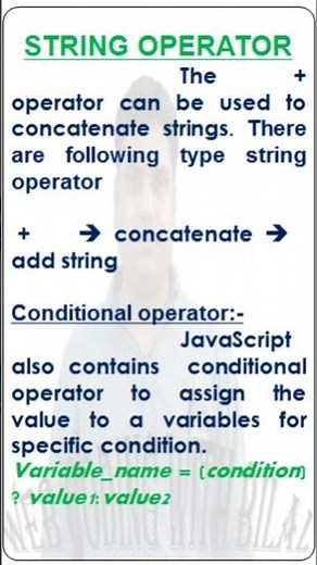 String operator in JavaScript in Urdu/Hindi | Web Coding With Bilal