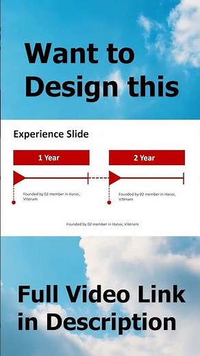 How to Create Experience Timeline Slide in PowerPoint? | 1 & 2 Year Experience Design