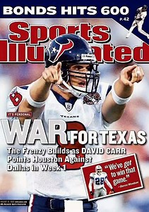 September 8, 2002#TEXANS' FIRSTIn the first regular season game in franchise history, the Texans score nine unanswered fourth-quarter points to stun their new, in-state rival — the #Cowboys — 19-10, on SNF at Houston's brand new Reliant Stadium.#HTownMade