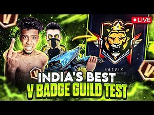 1 VS 1 V BADGE SATVIK GUILD TEST LIVE 😎👽 #classyff #nonstopgaming #freefirelive #rai ⭐ #rggamer