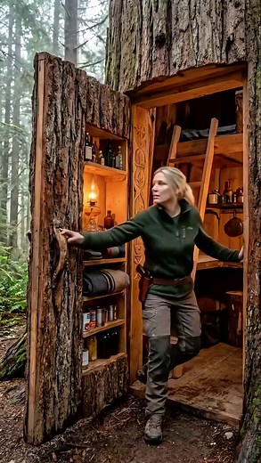 Hidden Treehouse Cabin Built in Alaska | Off-Grid Survival