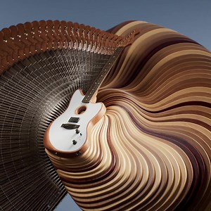 THE SONIC SHAPE-SHIFTER The American Acoustasonic Jazzmaster With iconic acoustic voicings, big electric tones and a powerful Blend Knob to pivot between the two, unlock an impossible range of sounds - no matter how you spin it. | Fender