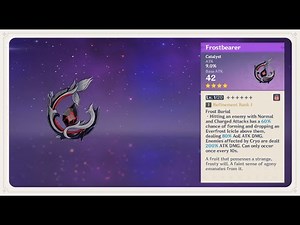 How to Get Free Weapon Catalyst Frostbearer in Dragonspine Genshin Impact 1.2