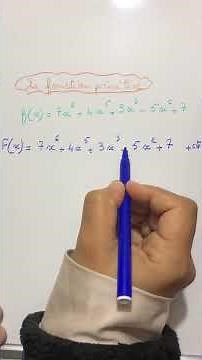 La fonction primitive: exemple 1 #maths
