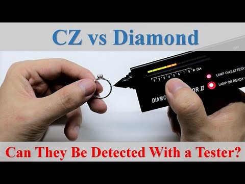 CZ vs Diamond Ring - Probing With a Diamond Tester