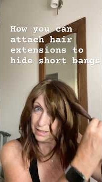 How to style short bangs with hair extensions