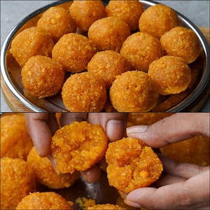 If You Have 1 Cup Chickpeas At Home You Can Make This Delicious Motichur Laddu | Laddu Sweets Recipe | N'Oven Recipes