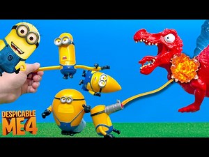 MINION ARMY ATTACKS! (Evil Dinosaur Battle!) - Videos For Kids