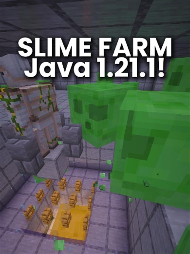 MInecraft Slime Farm Java 1.21.1! #minecrafttutorial #minecraftfarm #minecraftbuilding #Minecraft #english