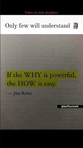 Find Your WHY and The Rest is Easy 💯 #JimRohn #Motivation #hardstyle