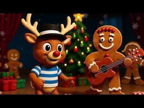 Rodolfo el Reno y la Banda de Jengibre (Rockabilly) 🎄🦌🎸 | Canción Navideña Rock