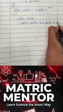 Class 9th Math New Book Chapter 6 Exercise 6.2 Q5 9th Class Maths Exercise 6.2- Trigonometry