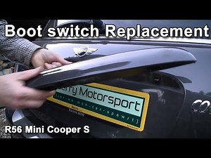 Fixing the boot/tailgate switch on the Mini Cooper S Hatchback (R56) without wrecking rubber cover