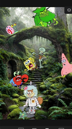 SpongeBob and Friends Trapped in the Enchanted Forest! 😂 #spongebob