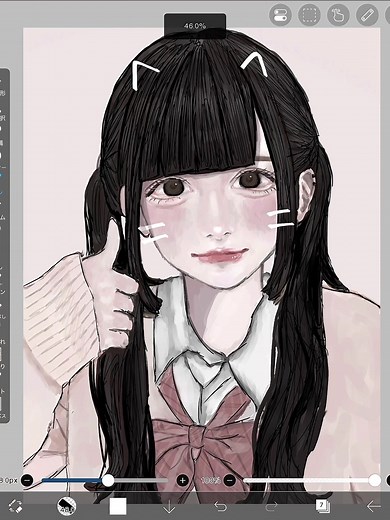 Creating a Digital Maid Illustration Process #05