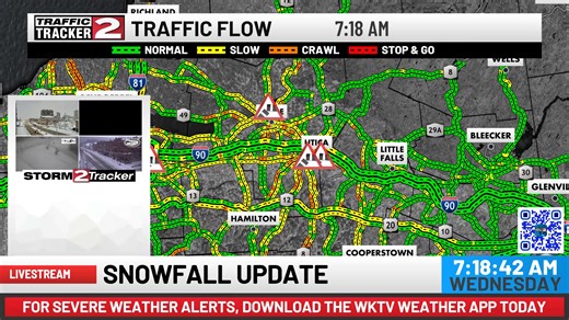 LIVE || The latest on this morning's lake-effect snow. | WKTV Weather