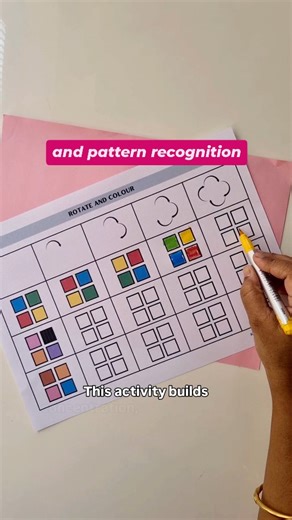 Download worksheet : https://shop.kuriousmom.com/product/rotate-and-colour-printable-worksheet/ 🔄🎨 Rotate, Think & Colour! Ask your child to observe the picture, rotate it in their mind, and colour it correctly. Sounds simple? It’s a great brain workout! 🧠✨ ✔ Improves focus & concentration ✔ Builds visual and spatial skills ✔ Fun, screen-free learning 👉 Comment “ROTATE” to get the worksheet ❤️ Like | 🔄 Share | ➕ Follow @kuriousmom for more smart kids activities #LearningThroughPlay #Prescho
