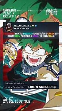 😱 Deku Use His 100% One For All Smash To Stop Shigaraki 🥶 #myheroacademia #animeedit #mhaedit