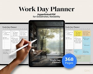 Work Planner for Goodnotes Work Day Organizer Task Daily Planner Work From Home to Do List Business Office Checklist for Notability iPad - Etsy