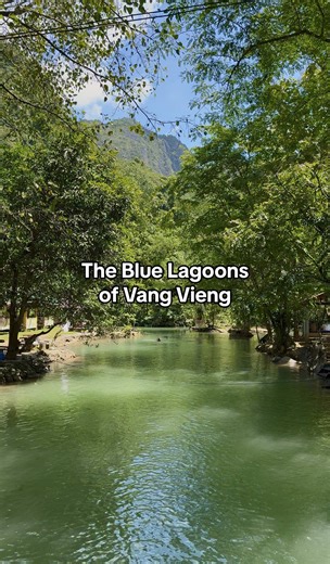 Exploring the Blue Lagoons of Vang Vieng 🏊🏻‍♀️ 🩵 After hiking Nam Xay Viewpoint (check our recent reel!), Blue Lagoon 1 was the perfect place to cool down, and it’s only a short walk away. Here’s a quick guide to all 6 Blue Lagoons, so you can choose what suits you best 👇 💦 Blue Lagoon 1 (~15 mins from town) The most popular & developed: rope swings, swimming, stalls nearby 🎟️ ~20,000 LAK 💦 Blue Lagoon 2 (~30 mins from town) Quieter, more natural, fewer crowds 🎟️ ~20,000 LAK 💦 Blue Lago