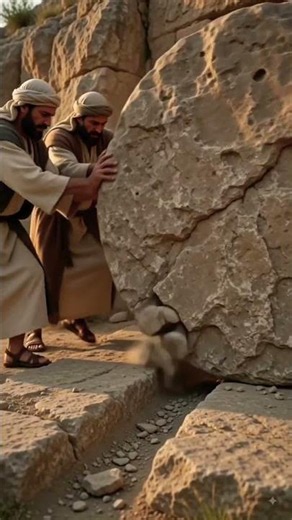 Jesus being carried into the tomb