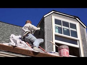Stucco dormers off rooftops