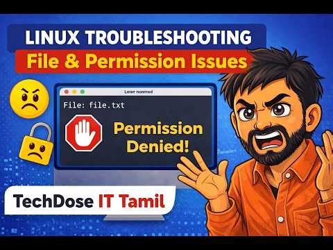 Linux Troubleshooting: File & Permission Issues Explained | TechDose IT Tamil