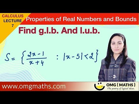 Upper Bound | Lower bound | Least Upper Bound | Greatest Lower Bound | glb | lub | Example | Bsc.