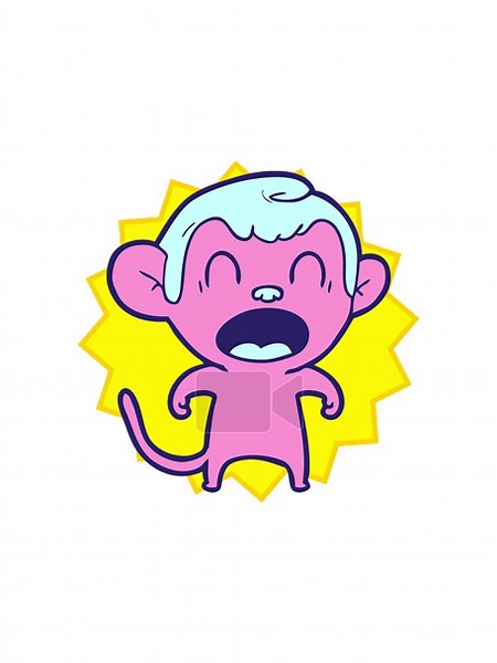 sales flash animation of shouting cartoon monkey Stock Video Footage - Alamy