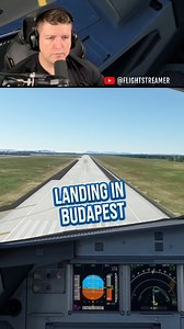 Airbus A320 ILS 31R landing in Budapest | Flight Streamer