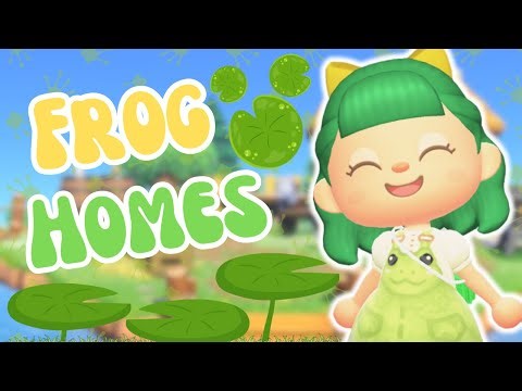 FROGGY SPRING CORE TOWN CORE ISLAND | ACNH LILY PAD HOMES BUILD | ANIMAL CROSSING NEW HORIZONS