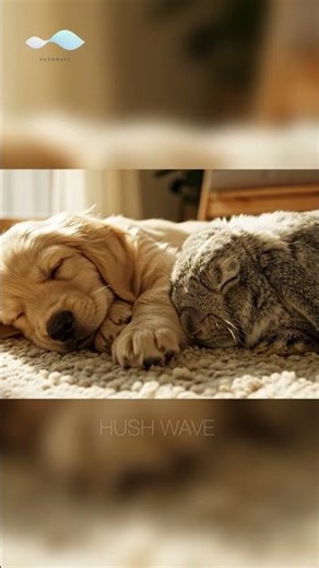 puppy and rabbit sleeping together 💤