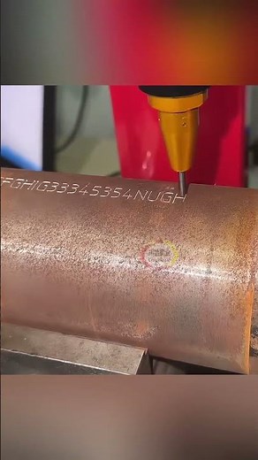 Iron pipe marking, pneumatic marking machine