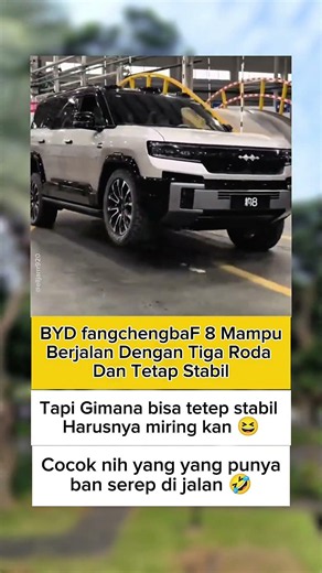 BYD Fang Cheng Bao 8 Can Drive on Three Wheels and Remain Stable
