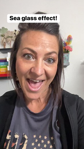 2.1K views · 69 reactions | Conclusion: Glue works better then Mod podge for the sea glass effect! | Manda Panda Projects | Facebook