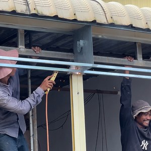 The Tenth Step To Install Large Roll Up Door and Tricks To Weld Metal | DIY crafts PR