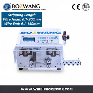 [Hot Item] Bozwang Computerized Round Sheathed Wire Cutting Machine Wire Stripping Machine
