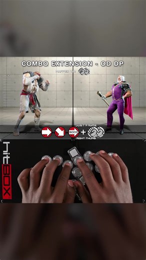 3.5K views · 21 reactions | #EveryFrameCounts: Instant OD Dragon Punch Using only your thumb you can press Up + Two-Punches at the same time on the #COMBOextension. This "Multi-Hit COMBO" is pivotal for 3-frame Overdrive DPs. #HitBox #HowToHitBox #StreetFighter6 #SF6 #スト6 #Leverless #SOCD | Hit Box Arcade | Facebook