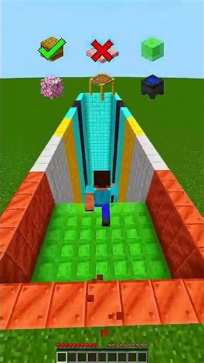 Hangi Blok Seni Kurtarır? 😱 #minecraft #shorts