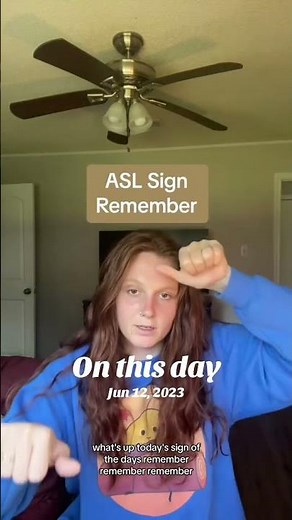 Learn How To Sign "Remember" in ASL for Beginners | American Sign Language #shorts