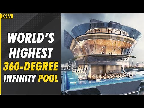 World’s highest 360-degree infinity swimming pool in Dubai | Aura Skypool | Palm Jumeirah Island
