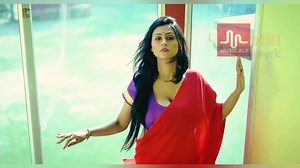 Saree Beauties : Maria Red saree hot Purple Blouse! | saree.beauty.bold