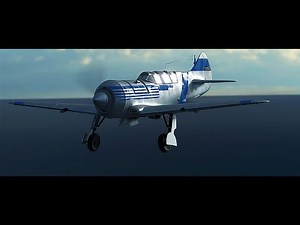 Blender CG realistic plane animation shot / HD
